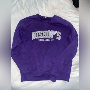 Purple Bishop's University Sweatshirt